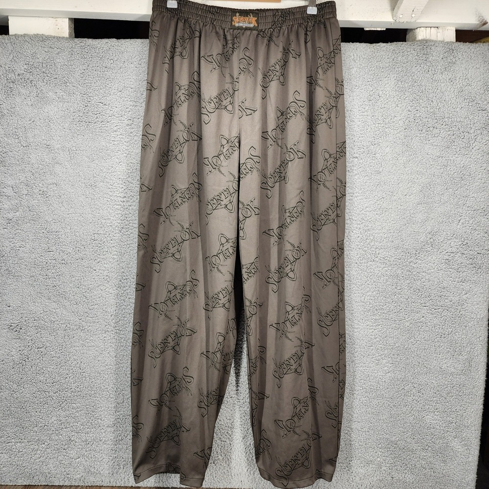 ScentLok Hunting Pants Men's 2XL Odor Eliminating Technology Green Allover Print